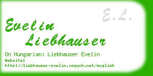 evelin liebhauser business card
